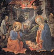 Fra Filippo Lippi The Adoration of the Infant jesus Germany oil painting artist